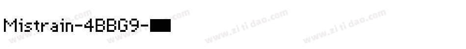 Mistrain-4BBG9字体转换