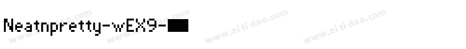 Neatnpretty-wEX9字体转换