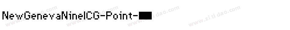 NewGenevaNineICG-Point字体转换