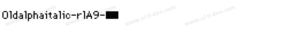 Oldalphaitalic-rlA9字体转换