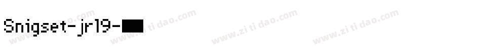 Snigset-jrl9字体转换