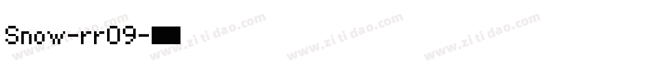 Snow-rrO9字体转换