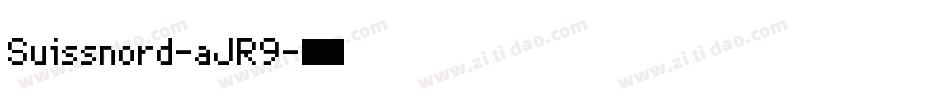 Suissnord-aJR9字体转换