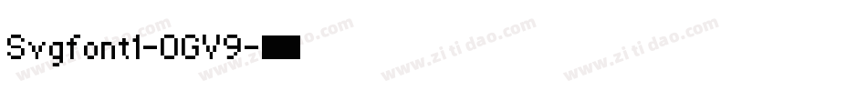 Svgfont1-0GV9字体转换