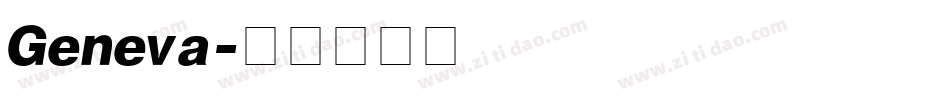 Geneva字体转换