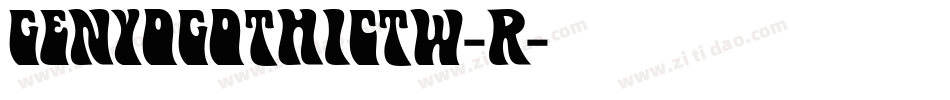 genyogothictw-r字体转换