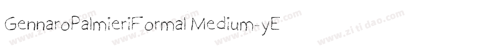 GennaroPalmieriFormalMedium-yEPM字体转换