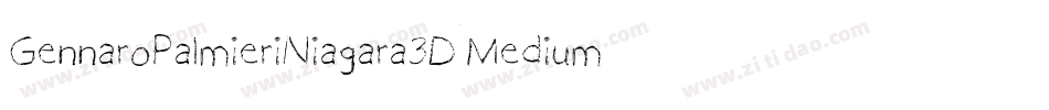 GennaroPalmieriNiagara3DMedium-lEaw字体转换