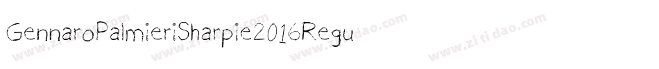 GennaroPalmieriSharpie2016Regular-BAJn字体转换