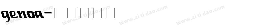 genoa字体转换