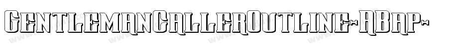 GentlemanCallerOutline-ABap字体转换