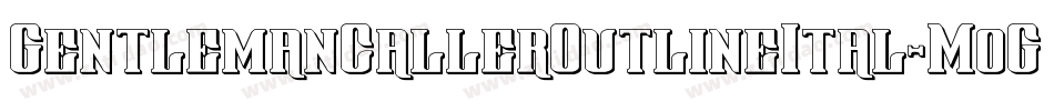 GentlemanCallerOutlineItal-MoGp字体转换