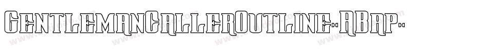 GentlemanCallerOutline-ABap字体转换