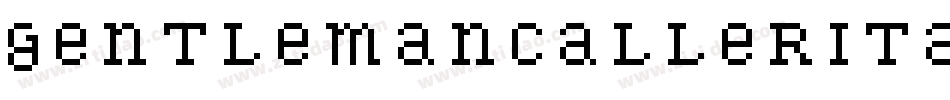 GentlemanCallerItalic-pz1d字体转换