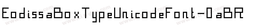 EodissaBoxTypeUnicodeFont-0aBR字体转换