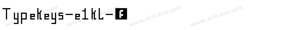 TypeKeys-e1Kl字体转换