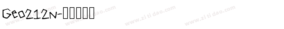 Geo212n字体转换