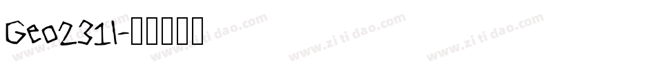 Geo231l字体转换