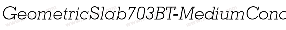 GeometricSlab703BT-MediumCond字体转换