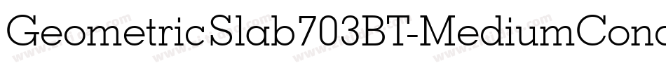GeometricSlab703BT-MediumCond字体转换
