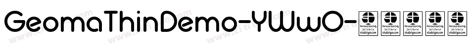 GeomaThinDemo-YWwO字体转换