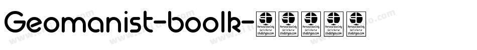 Geomanist-boolk字体转换