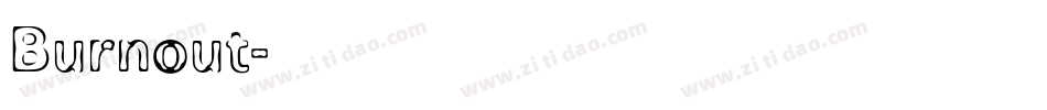Burnout字体转换
