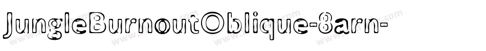 JungleBurnoutOblique-8arn字体转换