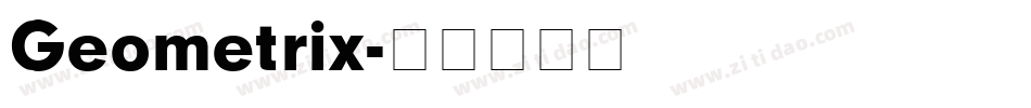 Geometrix字体转换