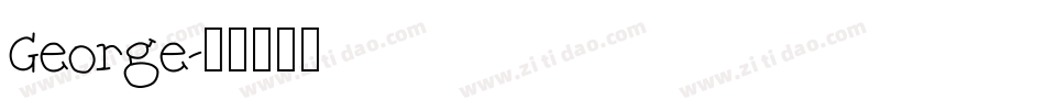 George字体转换