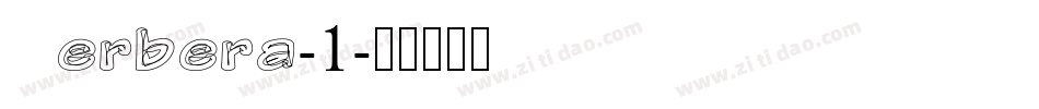 Gerbera-1字体转换