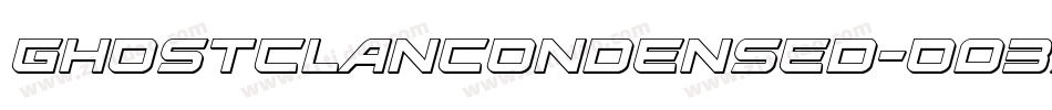 GhostClanCondensed-O03A字体转换