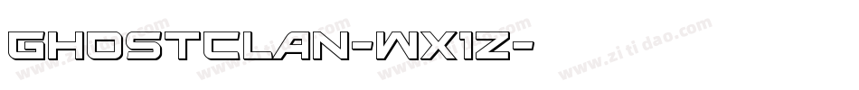 GhostClan-Wx1z字体转换