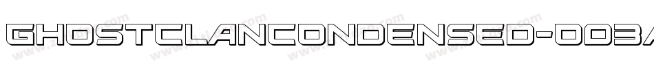 GhostClanCondensed-O03A字体转换