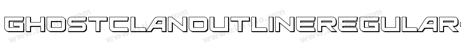 GhostClanOutlineRegular-Gm7y字体转换
