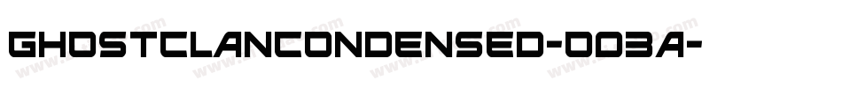 GhostClanCondensed-O03A字体转换