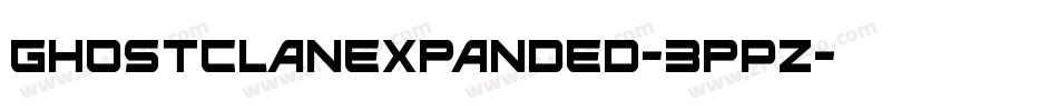 GhostClanExpanded-3pPZ字体转换