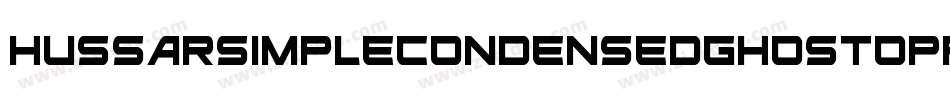 HussarSimpleCondensedGhostOppositeoblique3-RG8V字体转换