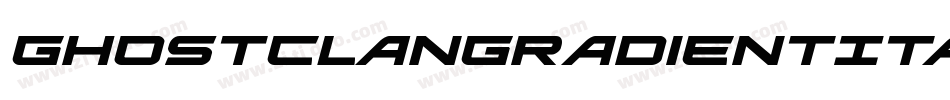GhostClanGradientItalic-Dvrd字体转换