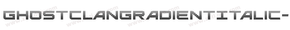 GhostClanGradientItalic-Dvrd字体转换