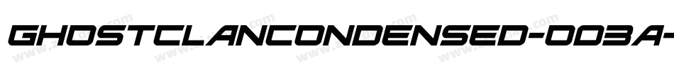GhostClanCondensed-O03A字体转换