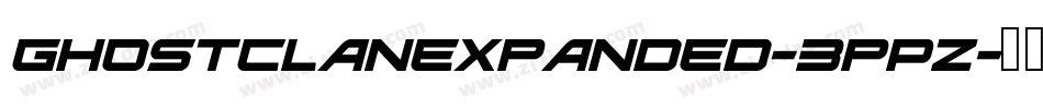 GhostClanExpanded-3pPZ字体转换
