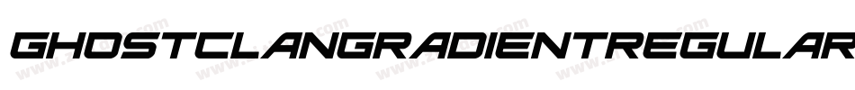GhostClanGradientRegular-pXKR字体转换