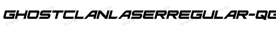 GhostClanLaserRegular-qgvx字体转换