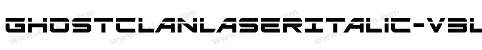 GhostClanLaserItalic-V3l0字体转换
