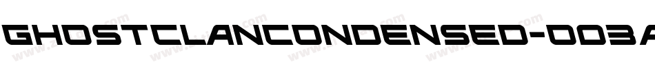 GhostClanCondensed-O03A字体转换