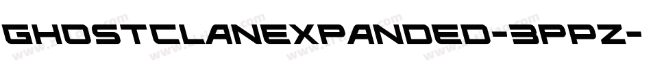 GhostClanExpanded-3pPZ字体转换