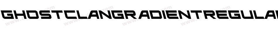 GhostClanGradientRegular-pXKR字体转换