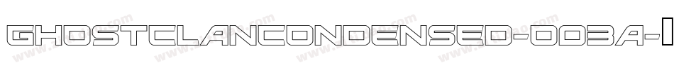 GhostClanCondensed-O03A字体转换