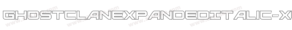 GhostClanExpandedItalic-xEa8字体转换